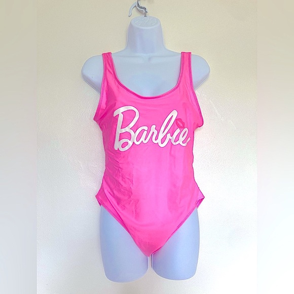 💕NWOT BARBIE Pink Swim Suit XL - Picture 1 of 9